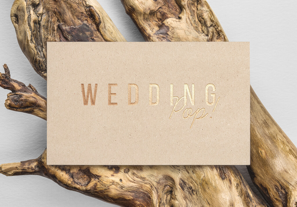 wedding pop logo design